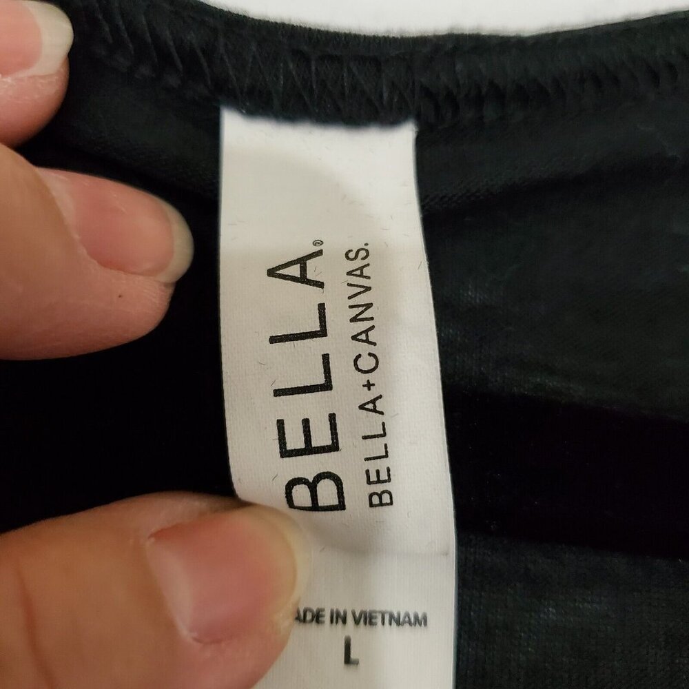 Bella Canvas Something Bad About to Happen Tank Top Womens Size L Black - Picture 6 of 10